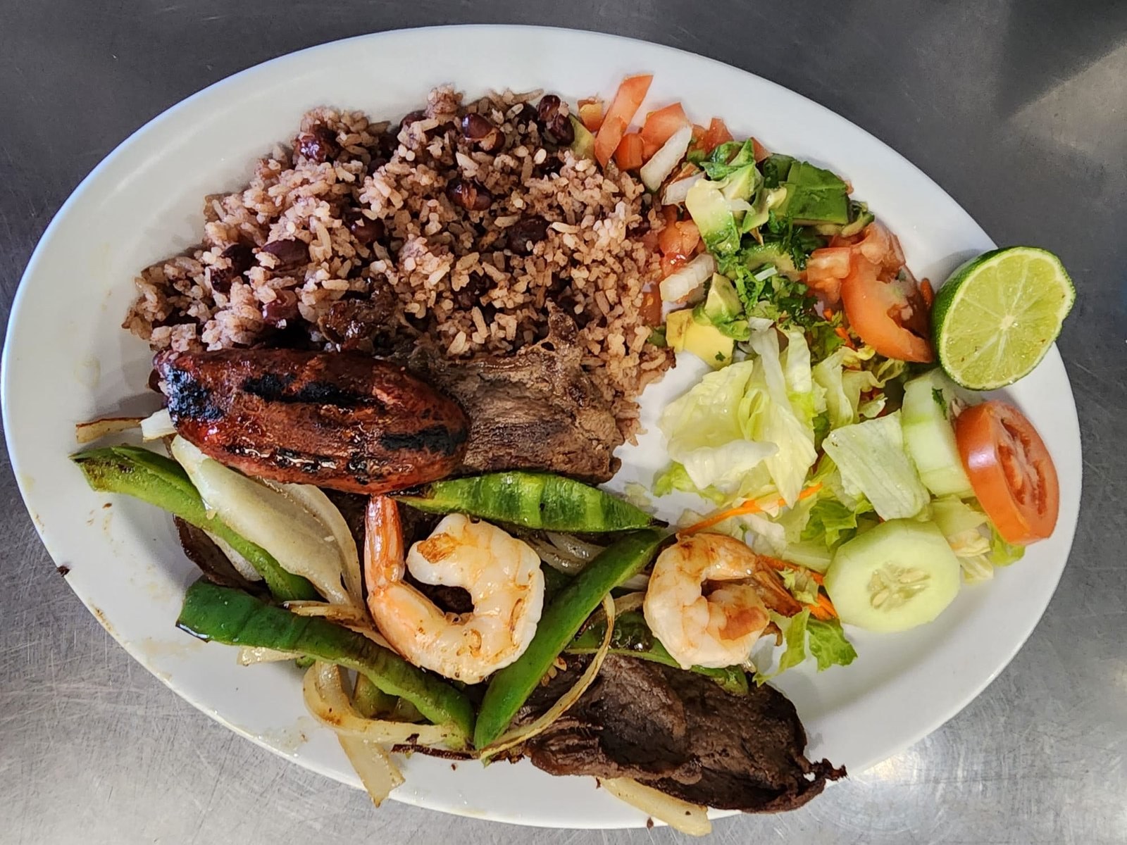 Grilled combination plate